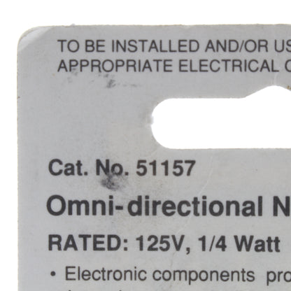 Leviton 51157 Omni-Directional Night Light 125V 1/4 Watt
