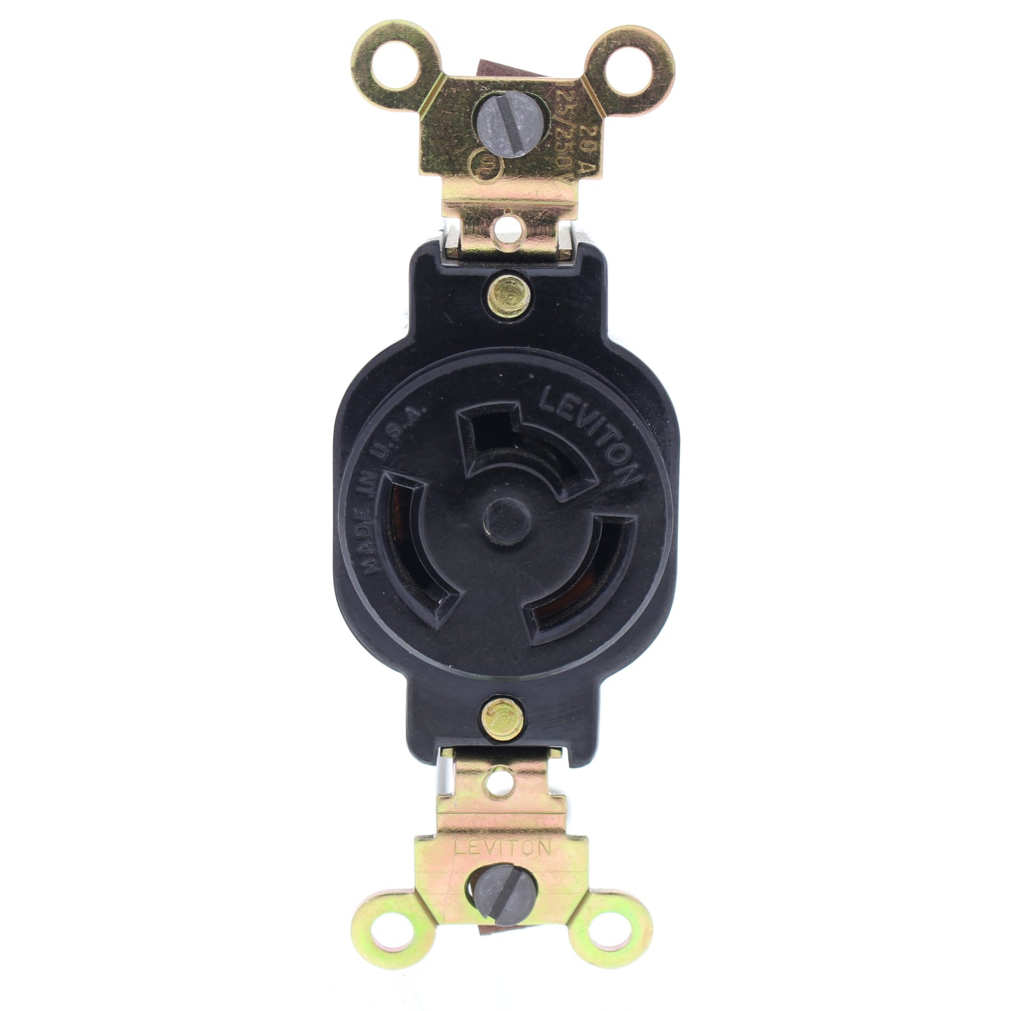 Leviton 5175 Lev-O-Lock 3-Wire Single Locking Receptacle 20A 125/250V