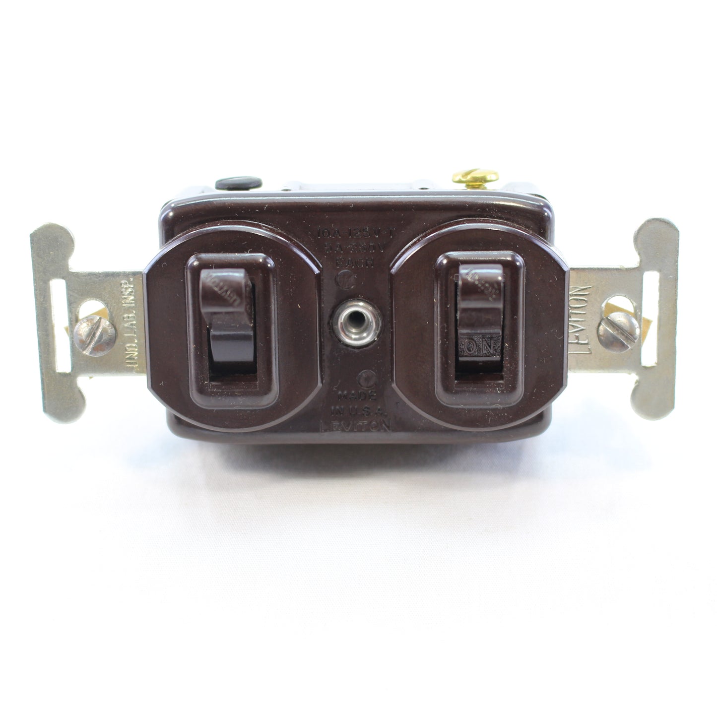 Leviton Brown 5216 Combination Single Pole 3-Way Toggle Switch 10A 125V 5A 250V