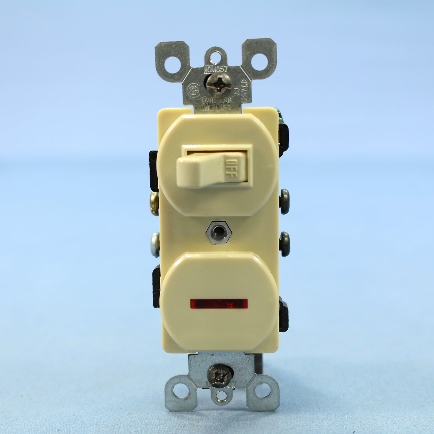 Leviton 5226-I Ivory Commercial Toggle Wall Switches w/ Slit Pilot Light 10-Pack
