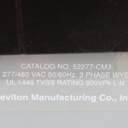 Leviton 52277-CM3 Type 12 Surge Panel 3-Phase 30A w/ Replaceable Surge Modules