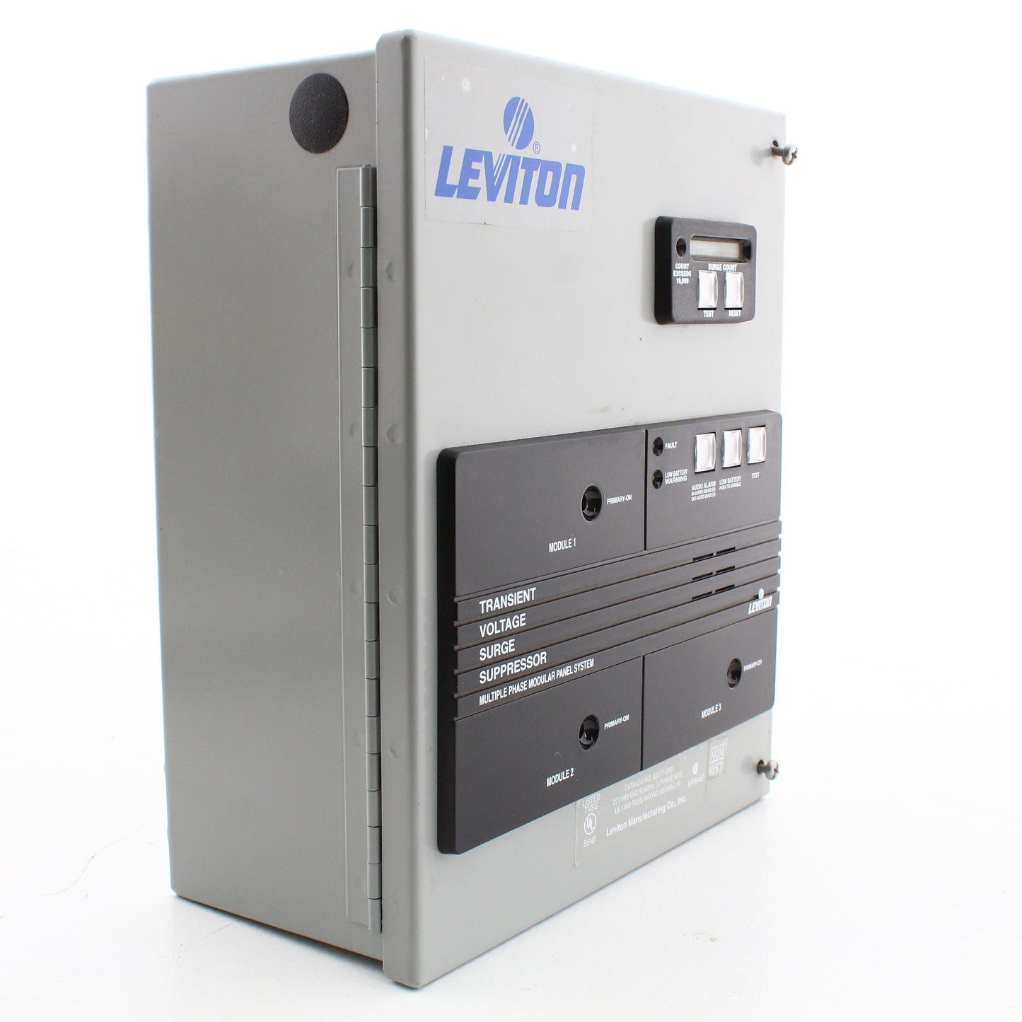 Leviton 52277-CM3 Type 12 Surge Panel 3-Phase 30A w/ Replaceable Surge Modules