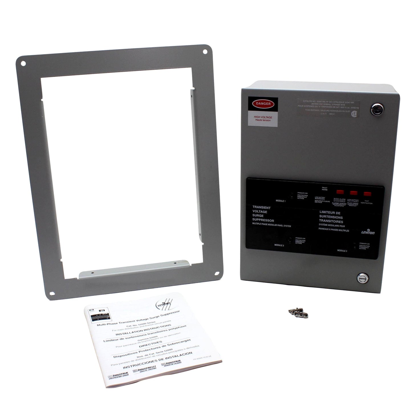 Leviton 52347-M3 3-Phase Surge Suppressor Protector Panel WYE 3?Y 347/600V