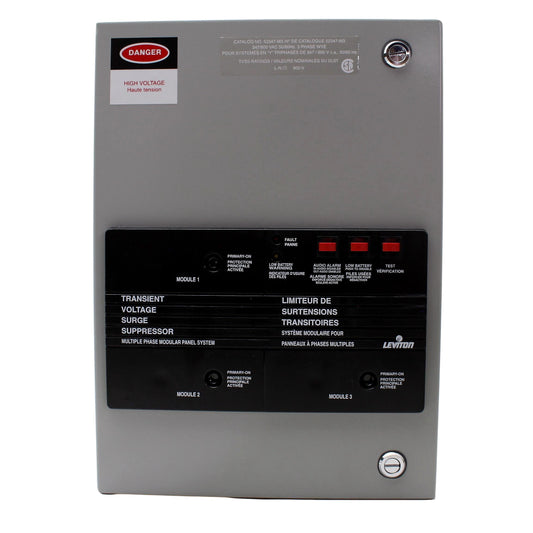 Leviton 52347-M3 3-Phase Surge Suppressor Protector Panel WYE 3?Y 347/600V