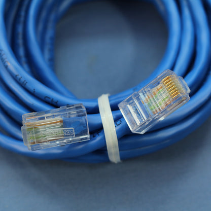 5 NIP Leviton Blue Cat 5 15 Ft Ethernet LAN Patch Cords Network Cables 52454-15R