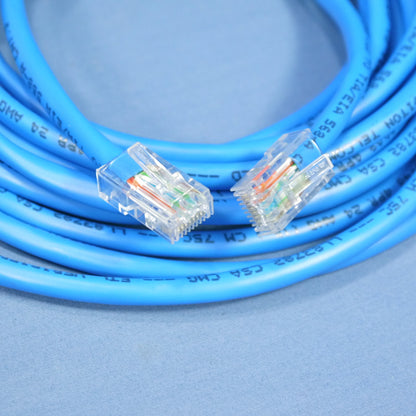 Leviton 52454-15R Blue Cat5 15ft Ethernet Cable Data Center Patch Cord Network