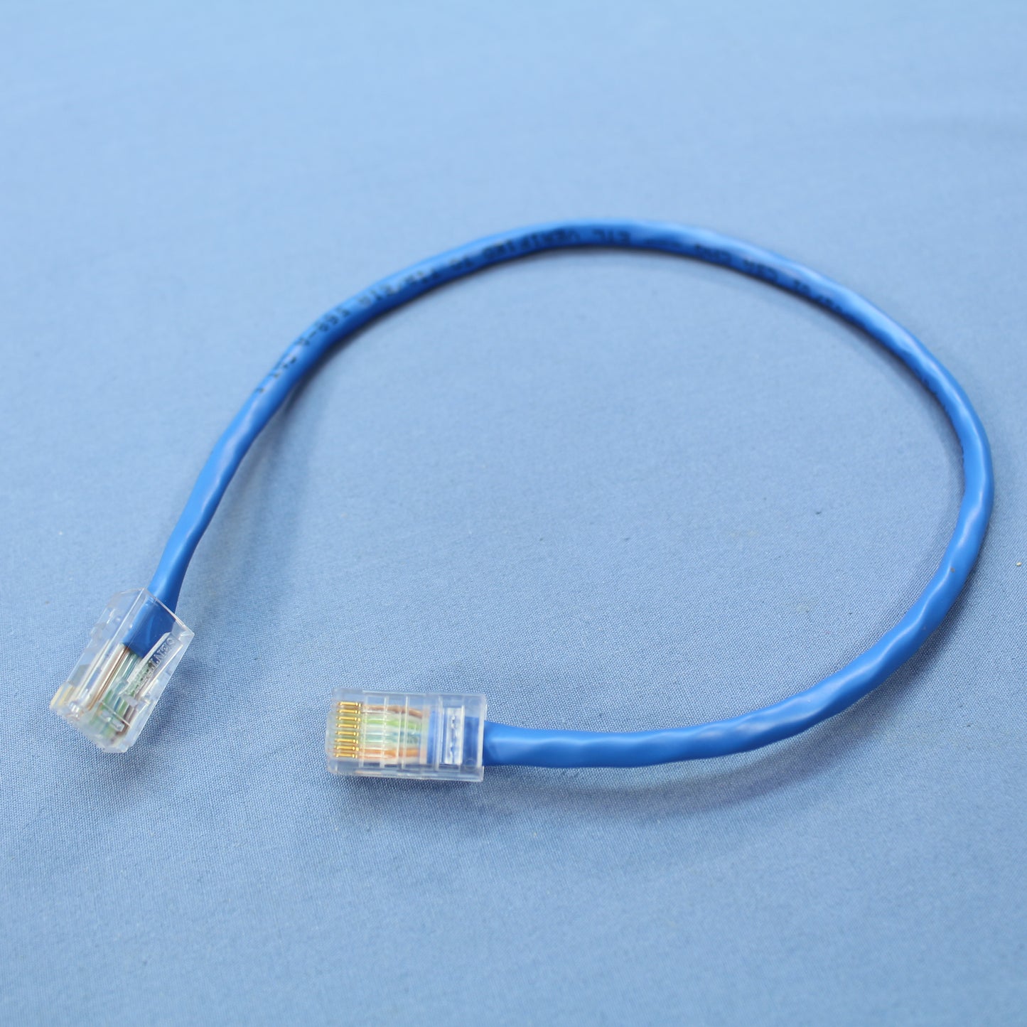 Leviton 52454-1R Blue Cat5 1ft Ethernet Cable Patch Cords Network Cat5 5-Pack