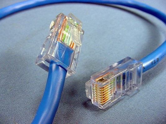 Leviton 52454-1R Blue Cat 5 1 Ft Ethernet LAN Patch Cord Network Data Cable Cat5