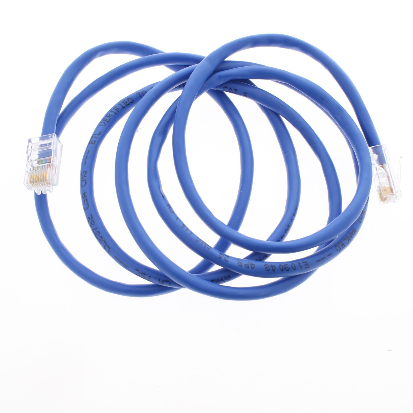 Leviton 52454-5L Blue Cat5 5ft Ethernet Cable LAN Data Center Patch Cord Network