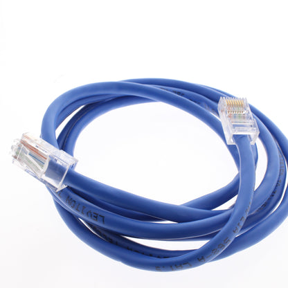 Leviton 52454-5L Blue Cat5 5ft Ethernet Cable LAN Data Center Patch Cord Network