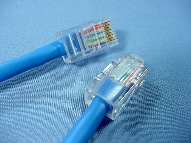 Leviton 52455-10L Blue Cat5 10ft Ethernet Cable Data Center Patch Cord Network