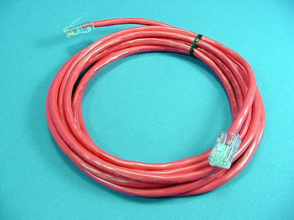Leviton 52455-10R Red Cat5 10ft Ethernet Cable LAN Data Patch Cord Network 8P8C