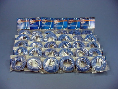 Leviton 52455-15B Blue Cat5 15ft Ethernet Cable Data Patch Cords Network 30-Pack