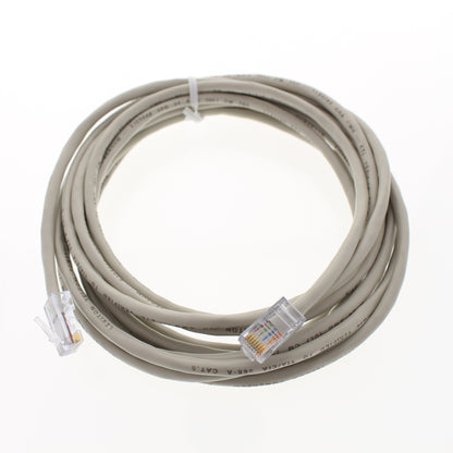 Leviton 52455-15S Gray 15 ft Cat 5 Ethernet LAN Patch Cord Network Cable Cat5