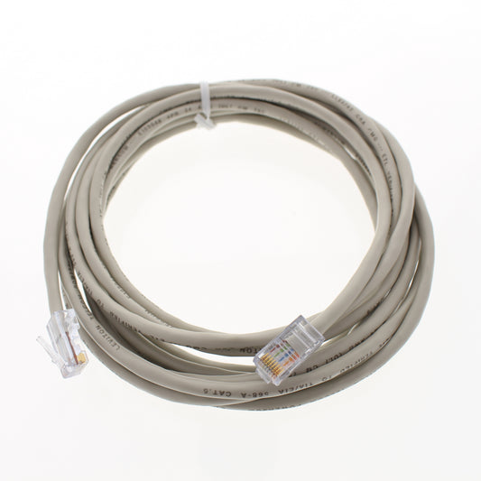 Leviton 52455-15S Gray 15 ft Cat 5 Ethernet LAN Patch Cord Network Cable Cat5