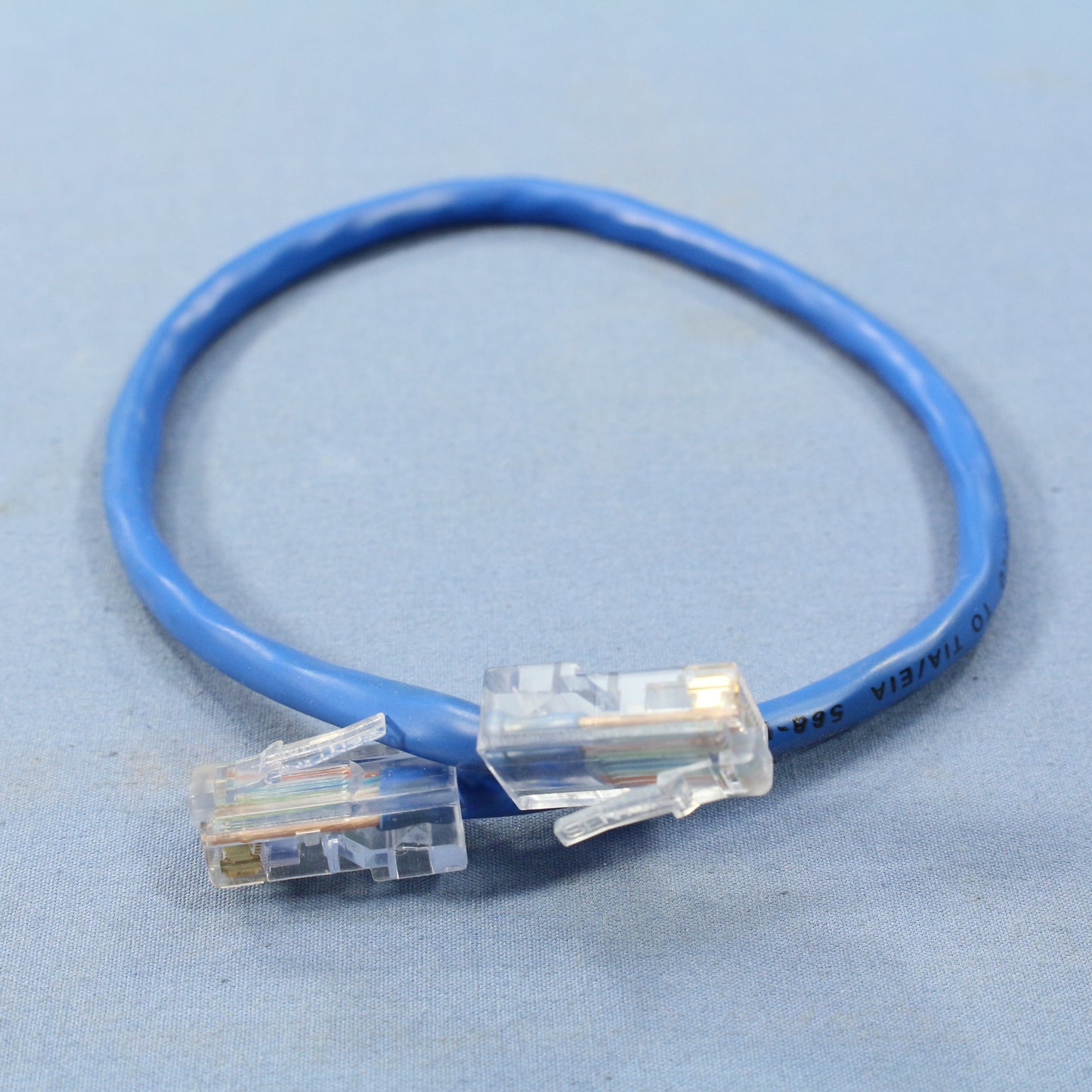 Leviton 52455-1BL Blue Cat5 1ft Ethernet Cable Data Patch Cords Network 100-Pack