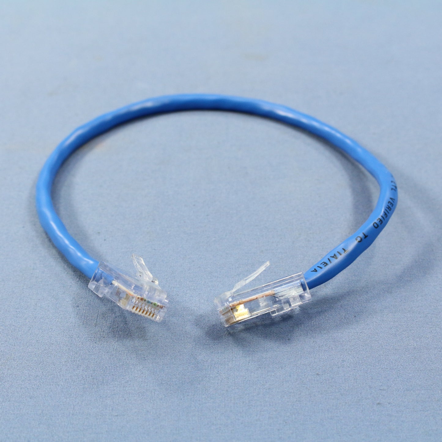 Leviton 52455-1BL Blue Cat 5 1 Ft Ethernet LAN Patch Cord Network Cables 50-Pack