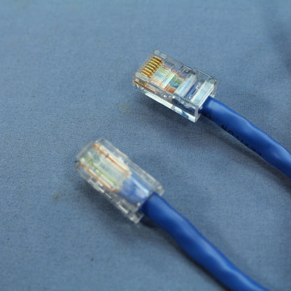 Leviton 52455-3BL Blue Cat5 3ft Ethernet Cable Data Patch Cords Network 25-Pack
