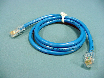 Leviton 52455-3BL Blue Cat5 3ft Ethernet Cable LAN Data Patch Cord Network 8P8C