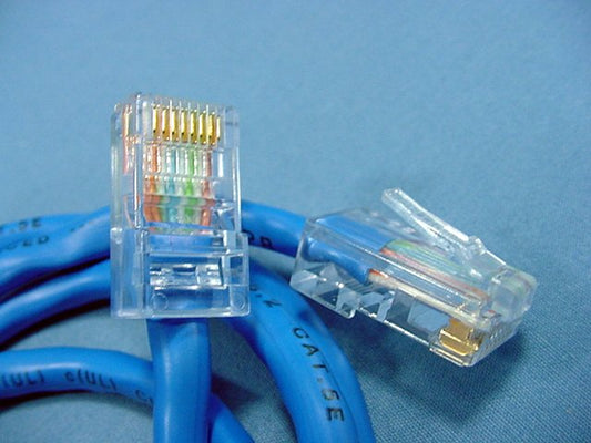 Leviton 52455-3BL Blue Cat5 3ft Ethernet Cable LAN Data Patch Cord Network 8P8C