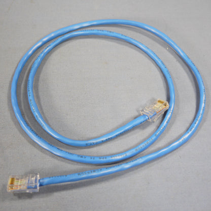 Leviton 52455-3L Blue Cat5 3ft Ethernet Cable LAN Data Center Patch Cord Network