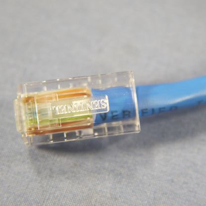 Leviton 52455-3L Blue Cat5 3ft Ethernet Cable LAN Data Center Patch Cord Network