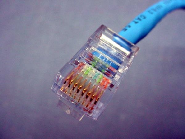 Leviton 52455-7BL Blue Cat5 7ft Ethernet Cable Data Center Patch Cords Network