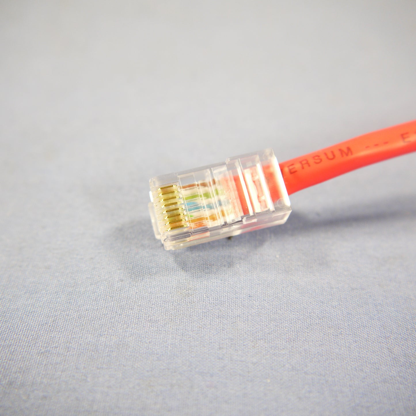 Leviton 52455-7R Red Cat5 7ft Ethernet Cable Data Patch Cord Network Cat5 8P8C