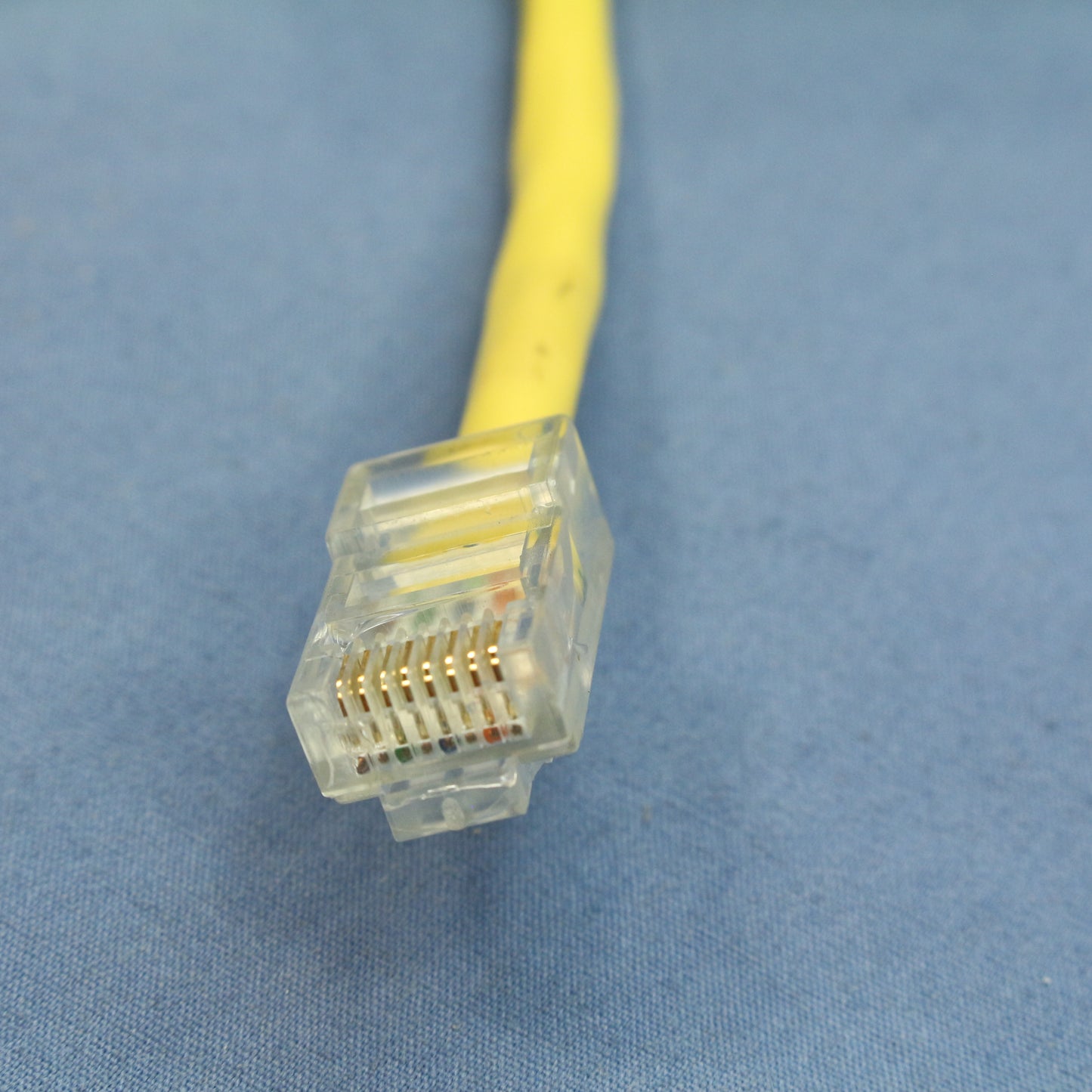 Leviton 52455-7Y Yellow Cat5 7ft Ethernet Cable Data Center Patch Cord Network