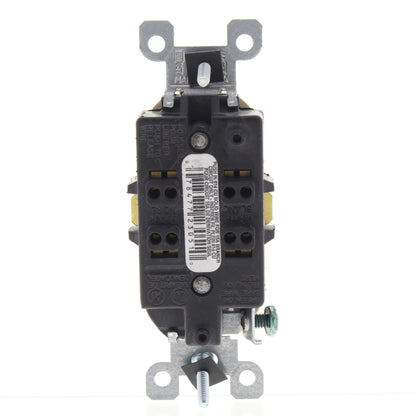 Leviton Scratched Ivory Straight Blade Duplex Receptacle Outlet 5-15R 15A 5248-I