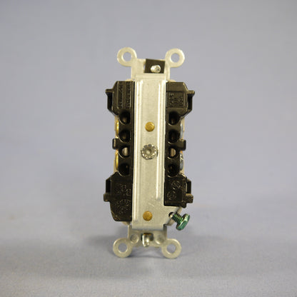 Leviton Scratched Gray Industrial Narrow Receptacle Outlets 5-15R 15A 5252-GY