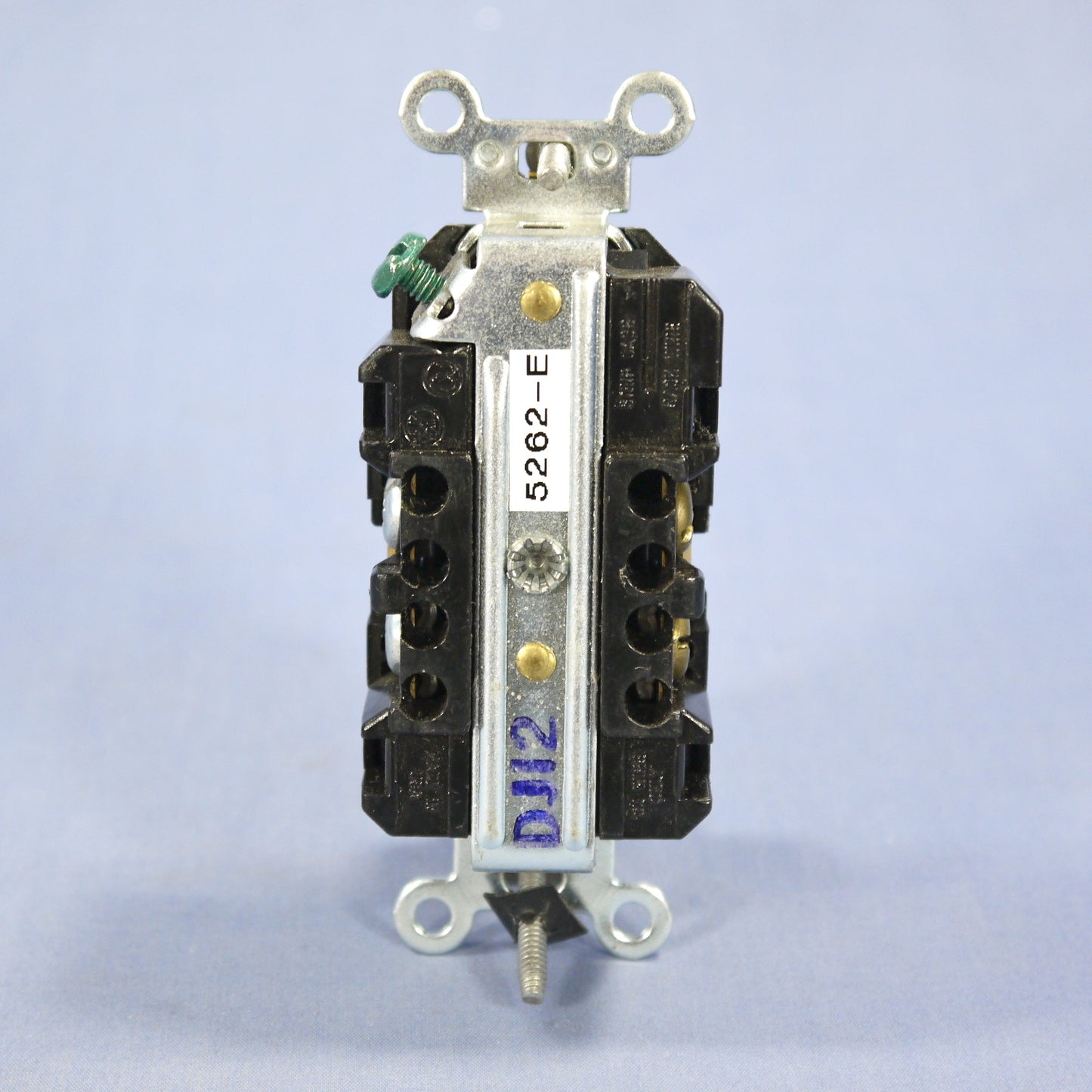 Leviton 5262-E Scratched Black Industrial 15A Receptacle Duplex Outlet 5-15 125V