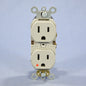 Leviton Gray Iso Ground Industrial Receptacle Duplex 5-15R 15A Bulk 5262-IGG-283