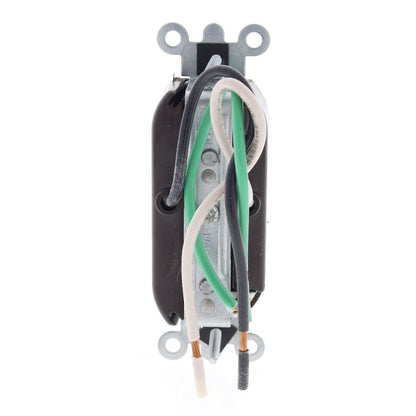 10 Leviton Brown Industrial Receptacles Duplex Outlet Wire Leads 15A 5262-L0