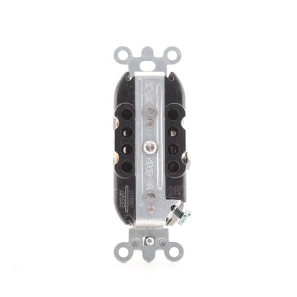 Leviton 5262-SGY Gray 15A Industrial Slim Body Receptacle Duplex Outlet 5-15R