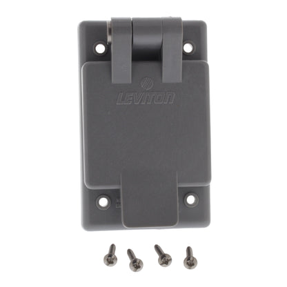 Leviton 5279-FWP Industrial 15A Flanged Outlet Weather Resistant Cover 5-15 125V