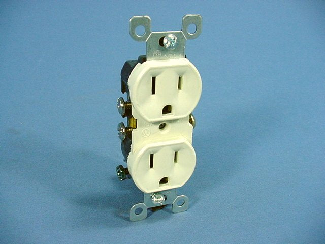 Leviton Residential Almond Duplex Receptacle Outlets Nema 5-15R 15A 125V 5320-A