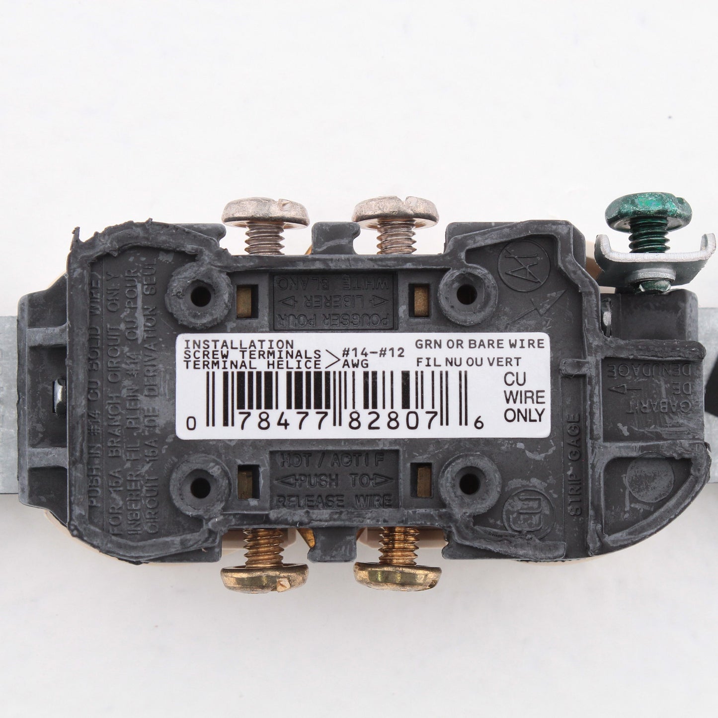 Leviton 5320-ACP Almond Residential Duplex 15A Receptacle Outlets 5-15R 100pk