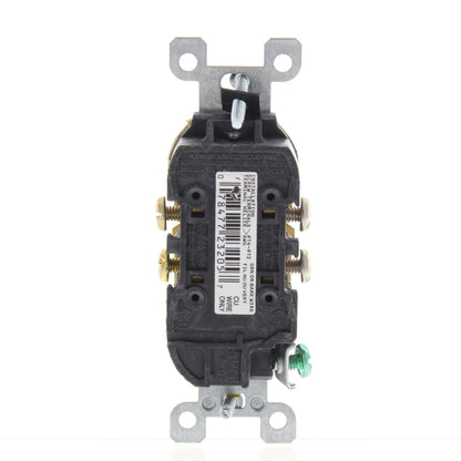 Leviton Ivory Scratched Duplex Receptacle Straight Blade Outlet 5-15R 15A 5320-I