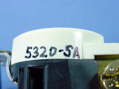 Leviton Almond Residential Duplex Receptacle Outlet 5-15R 15A 125V Bulk 5320-SA