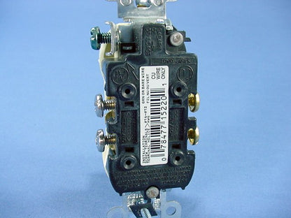 Leviton Almond Residential Duplex Receptacle Outlet 5-15R 15A 125V Bulk 5320-SA
