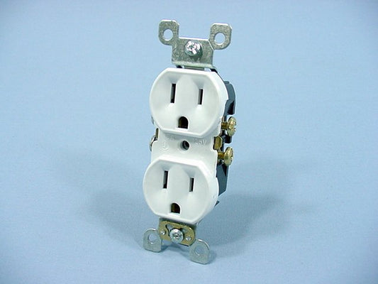 Leviton White Residential Duplex Receptacle Outlet Nema 5-15R 15A Bulk 5320-SW