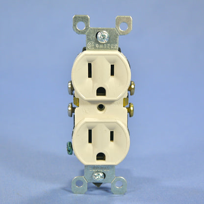 Leviton Light Almond Duplex Receptacle Outlet 15A 125V Nema 5-15R Bulk 5320-T