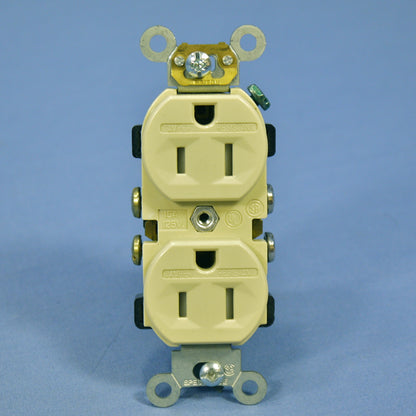Leviton Ivory Tamper Resistant Duplex Receptacle Outlet 5-15R 15A Bulk 5321-I