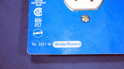 Leviton 5321 White Tamper Resistant 15A Duplex Receptacles NEMA 5-15R 125V 50pk