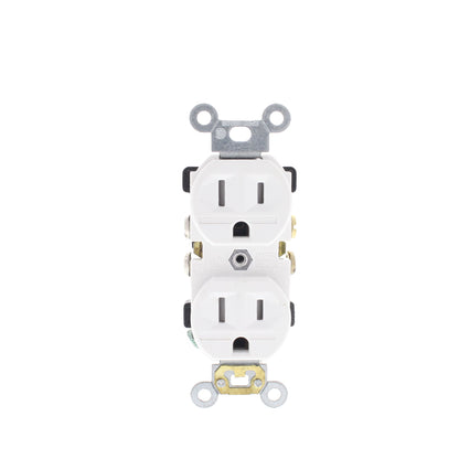 Leviton 5321-W White Residential Outlet Receptacle 5-15R 15A Tamper Resistant