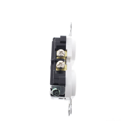 Leviton 5321-W White Residential Outlet Receptacle 5-15R 15A Tamper Resistant