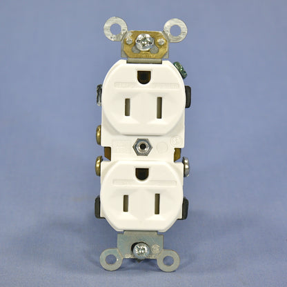 Leviton White Tamper Resistant Receptacle Outlet Nema 5-15R 15A 125V Bulk 5321-W