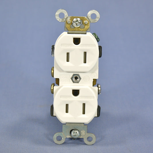 Leviton White Tamper Resistant Receptacle Outlet Nema 5-15R 15A 125V Bulk 5321-W