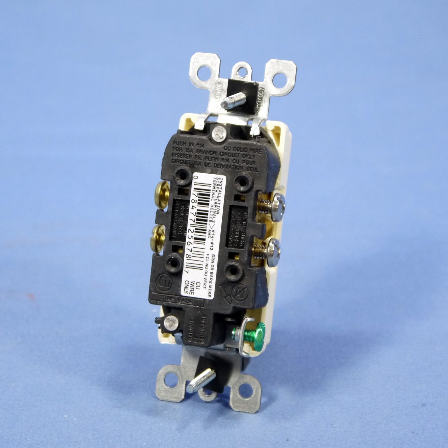 Leviton 5325-A Almond Decora Receptacle Duplex Wall Outlet 5-15R Bulk 5A 125V